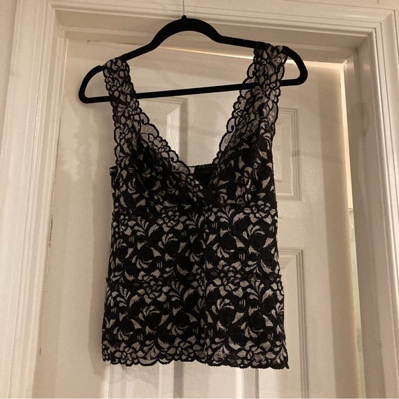 White House Black Market Tops - NWT White House Black Market Lace Tank Top